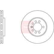 Apec 2 x Vented Front Brake Discs DSK794