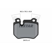Textar Rear Brake Pad Set 2431501
