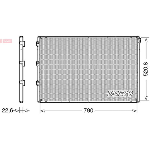 Denso Air Conditioning Condenser DCN99078