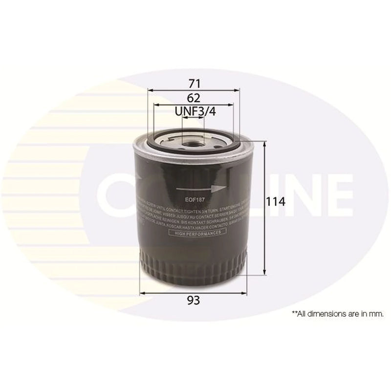 Comline Engine Oil Filter EOF187