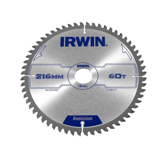 IRWIN® Professional Aluminium Circular Saw Blade 216 x 30mm x 60T TCG - 1907777
