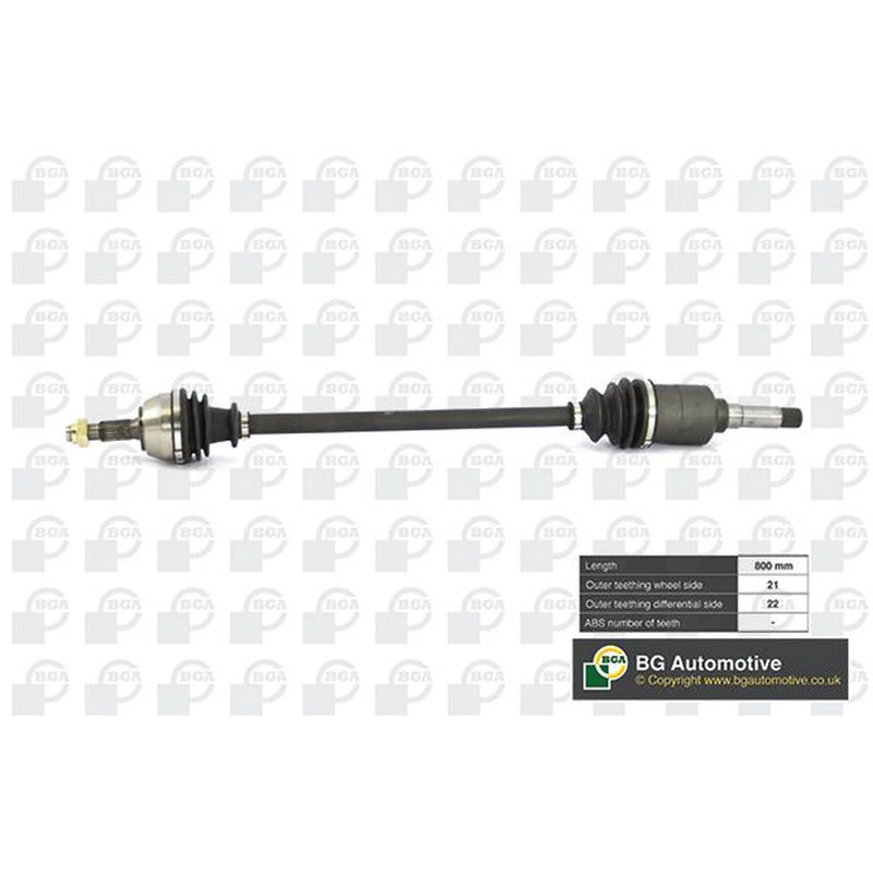 BGA CV Drive Shaft Driveshaft Front Right DS1432R