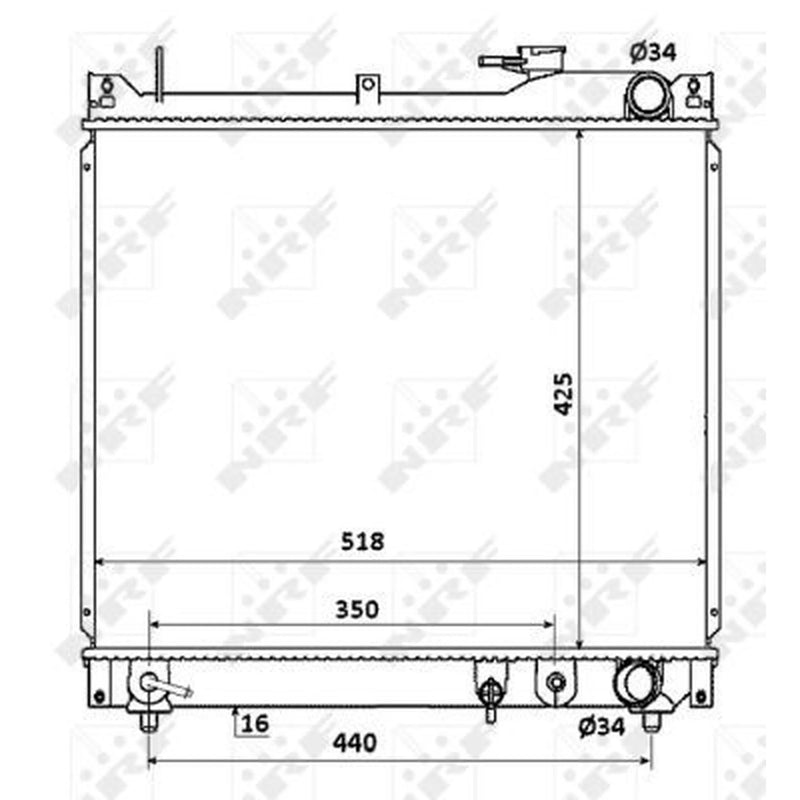 NRF Engine Radiator 53914