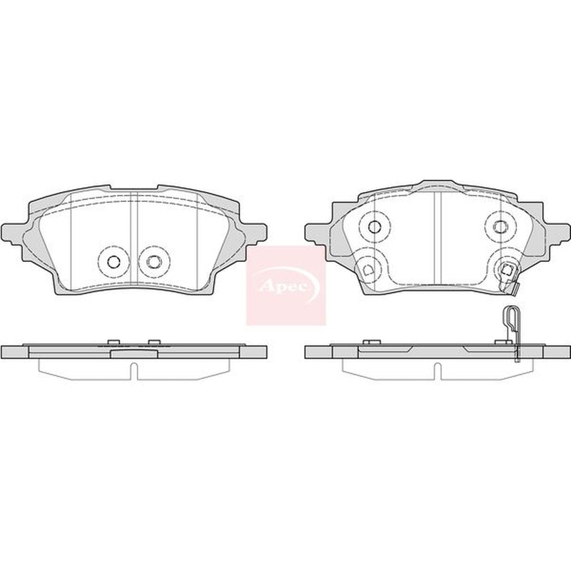 Apec Rear Brake Pad Set PAD2375