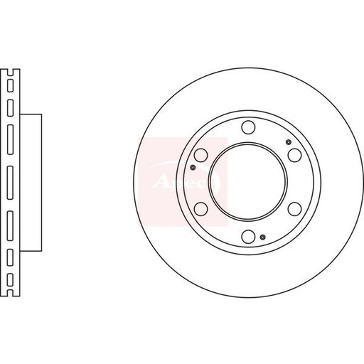 Apec 2 x Vented Front Brake Discs DSK2988