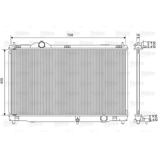 Valeo Engine Radiator 701564