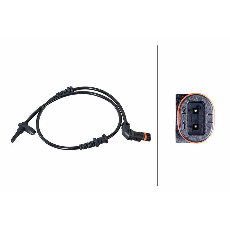 Hella ABS Wheel Speed Sensor Front 6PU 358 252-031