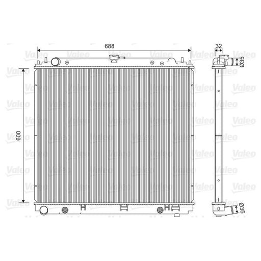 Valeo Engine Radiator 701566
