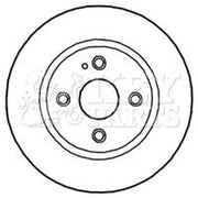 Key Parts 2 x Vented Front Brake Discs KBD4700