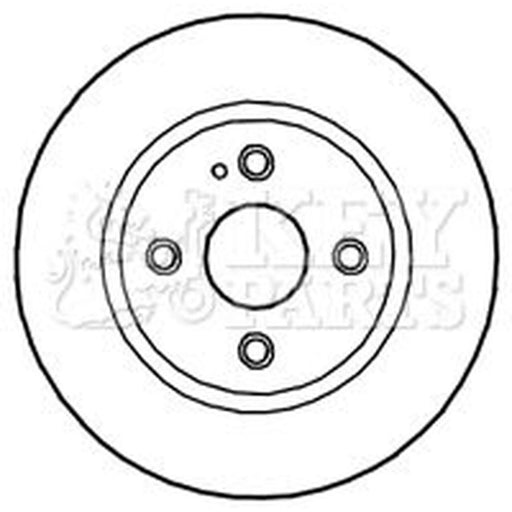 Key Parts 2 x Vented Front Brake Discs KBD4700