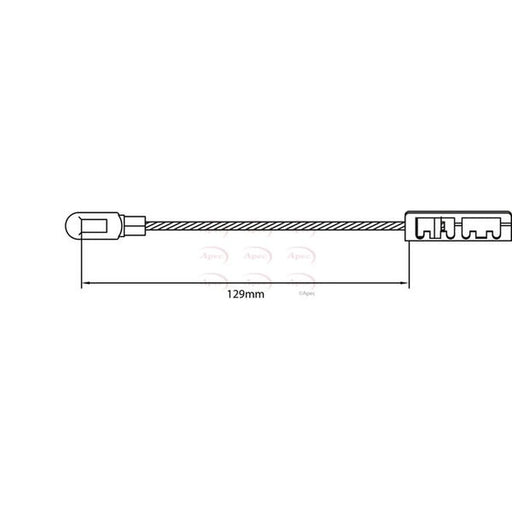 Apec Handbrake Cable Left Rear CAB1487