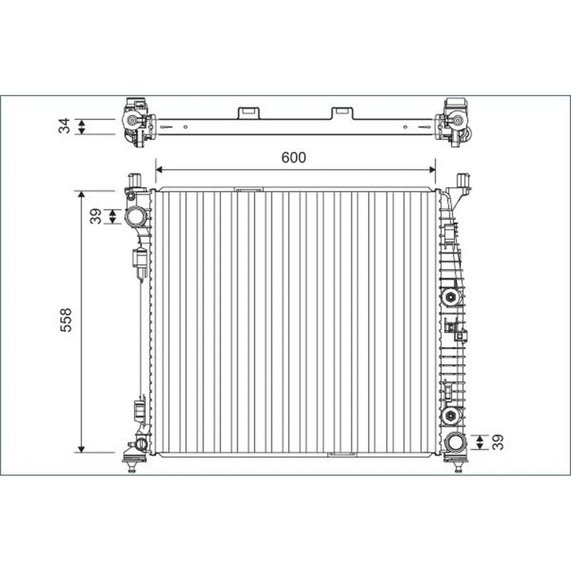 Valeo Engine Radiator 701167