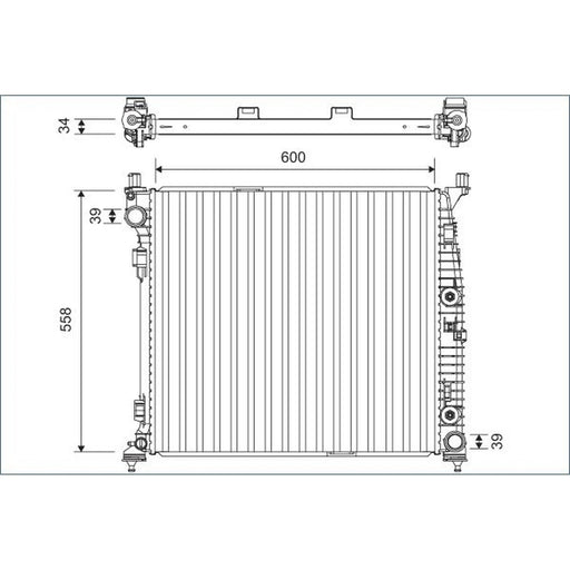 Valeo Engine Radiator 701167