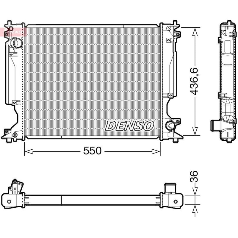 Denso Engine Radiator DRM51014