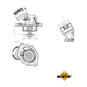 NRF Thermostat,Coolant 725023