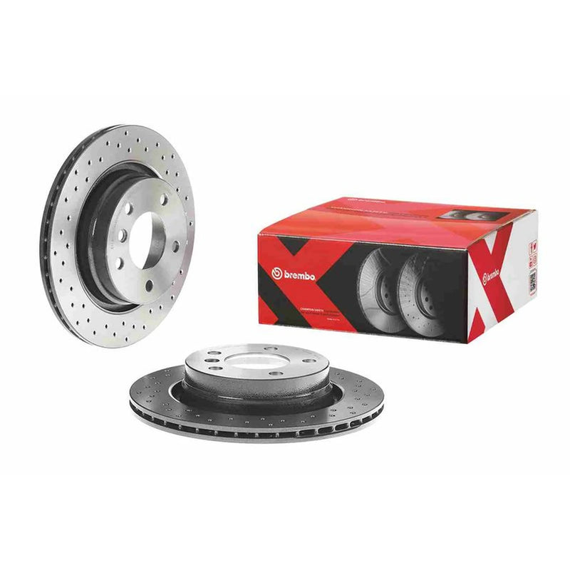 Brembo Xtra 2 x Perforated/Vented Rear Brake Discs 09.7702.1X