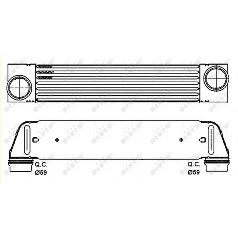 NRF Intercooler (Charge Air Cooler) 30317