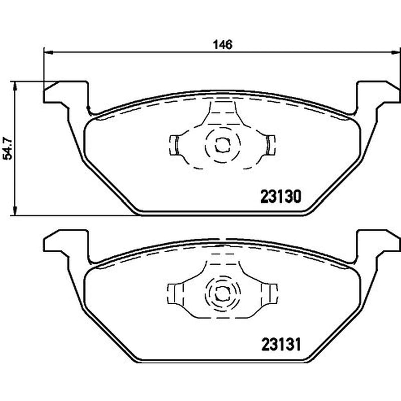DON Front Brake Pad Set PCP1009