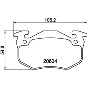 DON Front Brake Pad Set PCP1367
