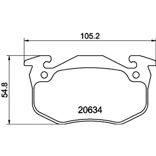 DON Front Brake Pad Set PCP1367