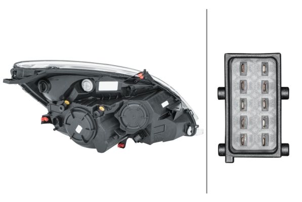 Hella Headlight Headlamp H7/H1 Left