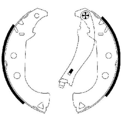 Textar Brake Shoe Set Axle Kit 91064700