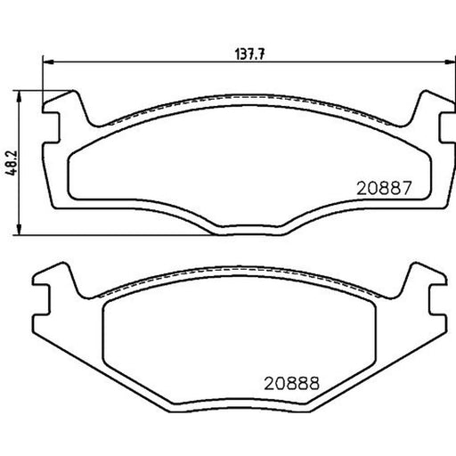 DON Front Brake Pad Set PCP1132