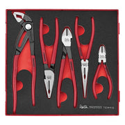 Teng Tools Plier Set FOAM2 5 Pieces with Vinyl Grip Handles