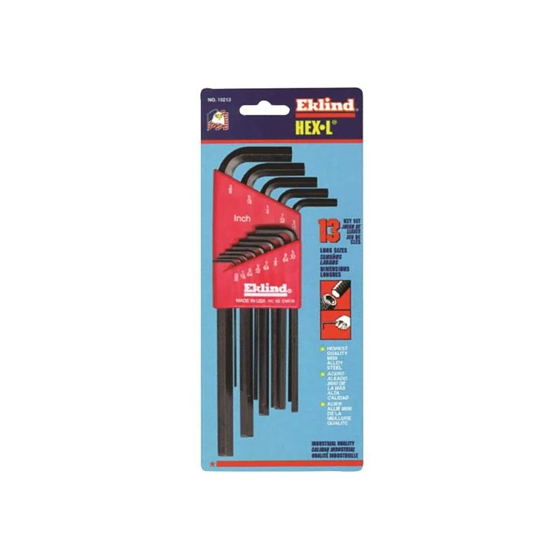 Eklind REK10213 Imperial Long Handle Hex L-Key Set, 13 Piece - REK10213