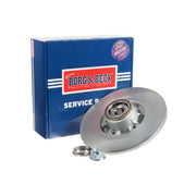 Borg & Beck 2 x Solid Rear Brake Discs BBD5840S