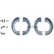 Textar Parking Brake Shoe Set 91081400