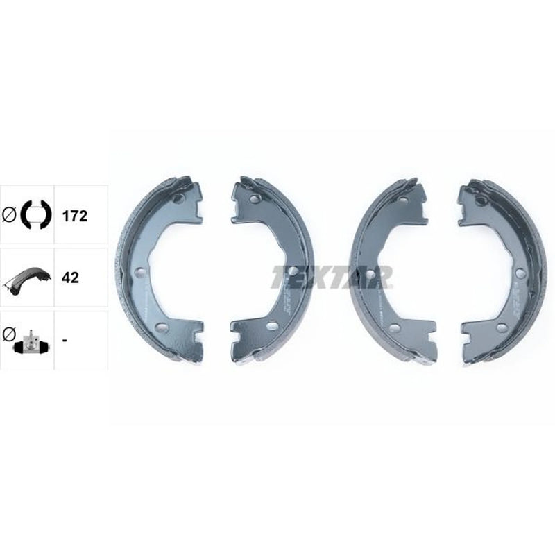 Textar Parking Brake Shoe Set 91081400