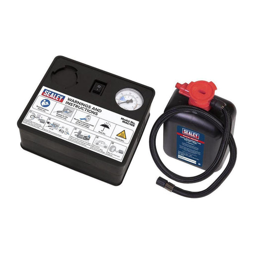 Sealey Tyre Inflator 12V & Emergency Puncture Sealant Kit MAC10S Sealey  - Town Parts