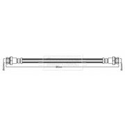Borg & Beck Brake Hydraulic Hose Line Rear Left BBH8083
