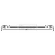 Borg & Beck Brake Hydraulic Hose Line Rear Left BBH8083