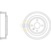 NAPA Brake Drum Assembly Rear NDR1029