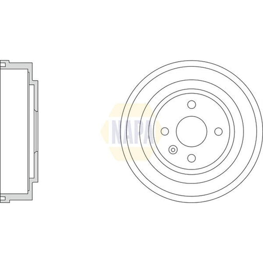 NAPA Brake Drum Assembly Rear NDR1029