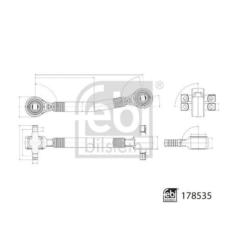 Febi Control/Trailing Arm Front Right 178535