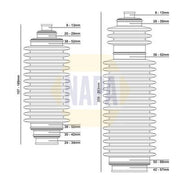 NAPA Steering Bellow Kit Front NCB3006