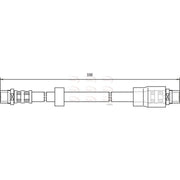 Apec Brake Hydraulic Hose Line Front HOS3752