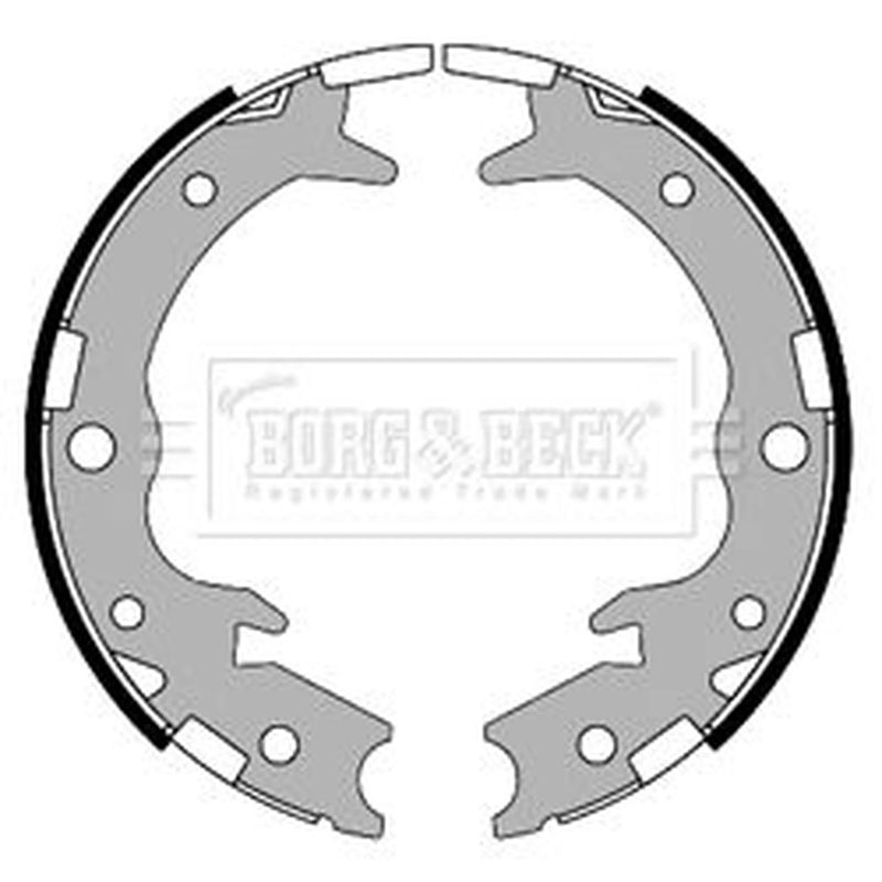 Borg & Beck Parking Brake Shoe Set BBS6321