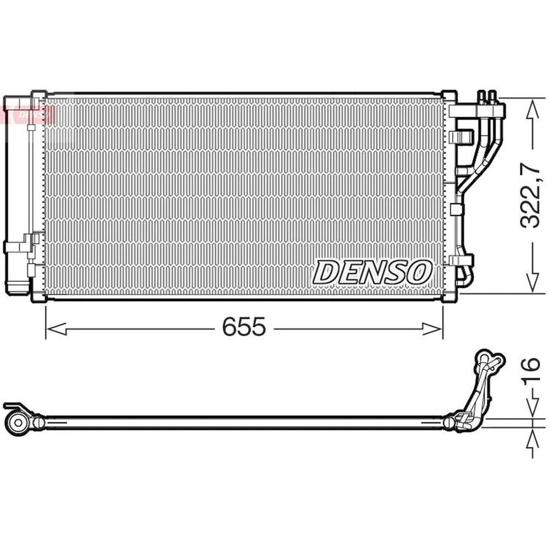 Denso Air Conditioning Condenser DCN43011