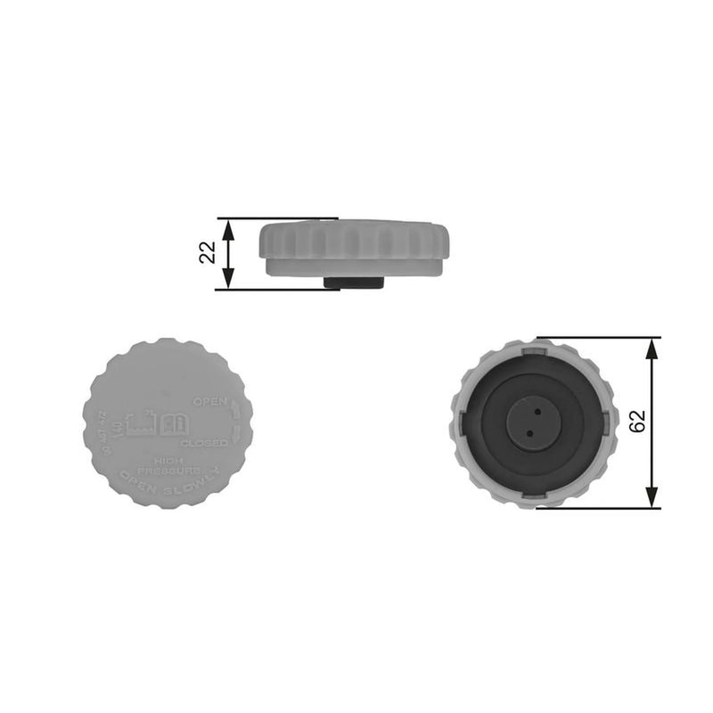 Gates Coolant Expansion Tank Cap RC235