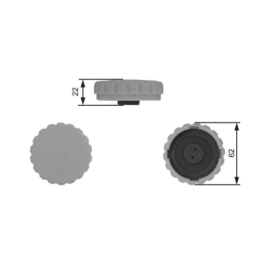 Gates Coolant Expansion Tank Cap RC235