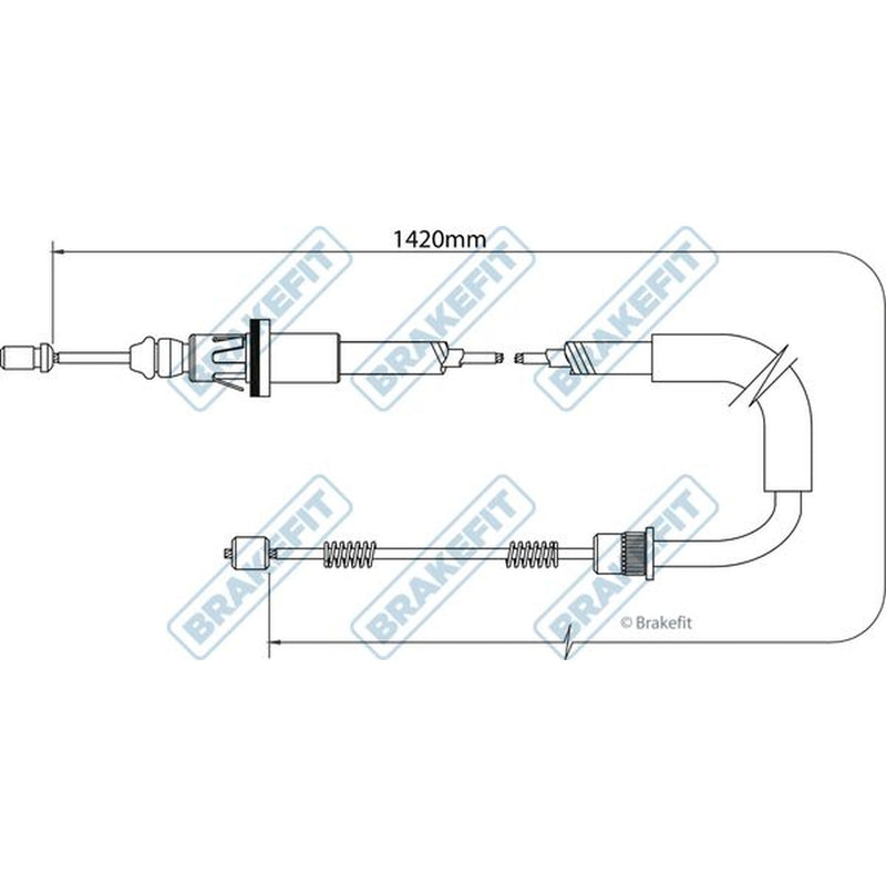 Apec Handbrake Cable Left Rear BBC3375