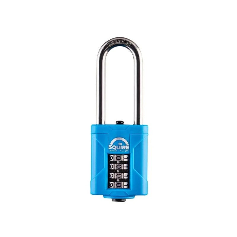 Squire CP50S25 Heavy-Duty Rustproof Marine Combi Padlock 50mm Long Shackle 63mm