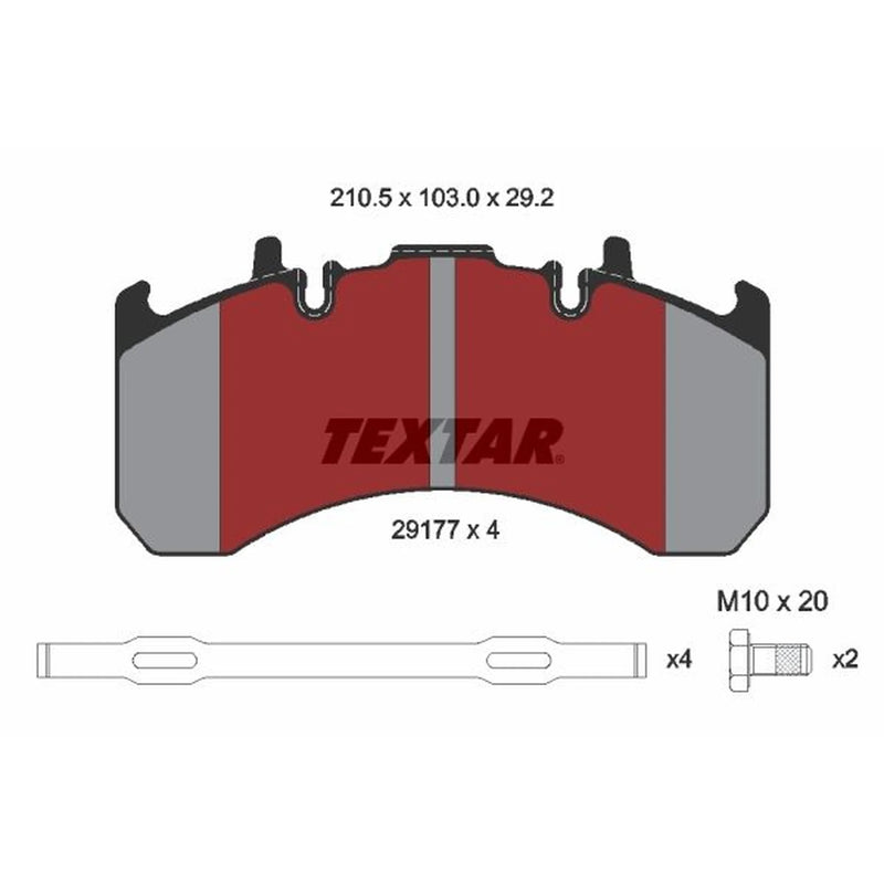 Textar Brake Pad Set 2917704