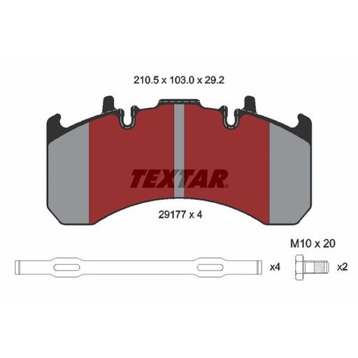 Textar Brake Pad Set 2917704