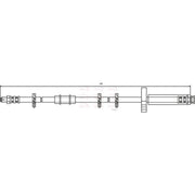 Apec Brake Hydraulic Hose Line Front HOS3109