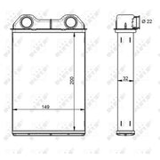 NRF Heater Matrix Core Heat Exchanger 54341